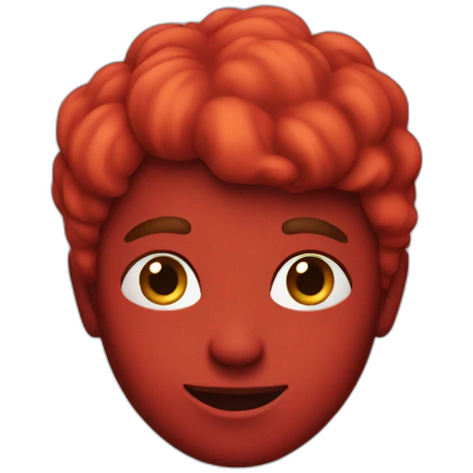 Red person emoji