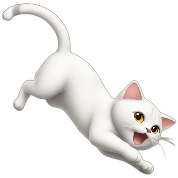cat doing a backflip emoji