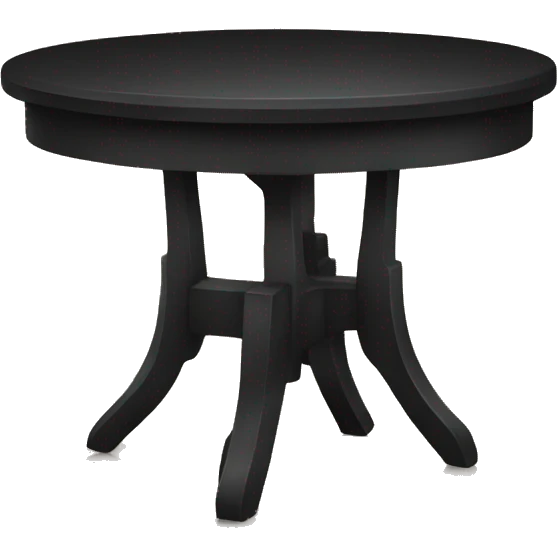 wooden black table emoji