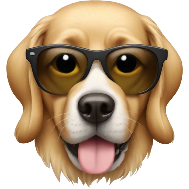 Dog wearing sunglasses  emoji