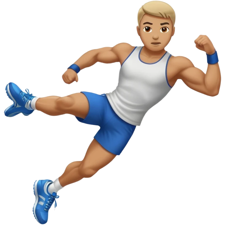fighter kicking emoji