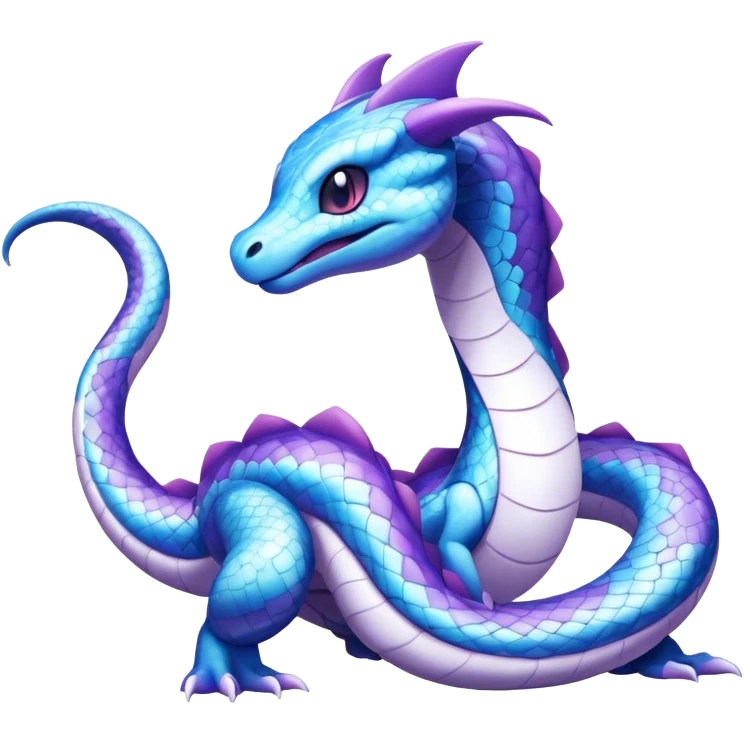 Seviper-Dragonair-Dratini-hybrid, full body, 4 legs emoji