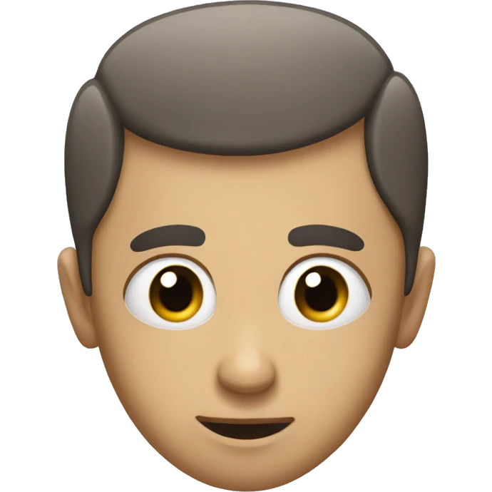 A provoking face with Baldness and hair on the sides emoji