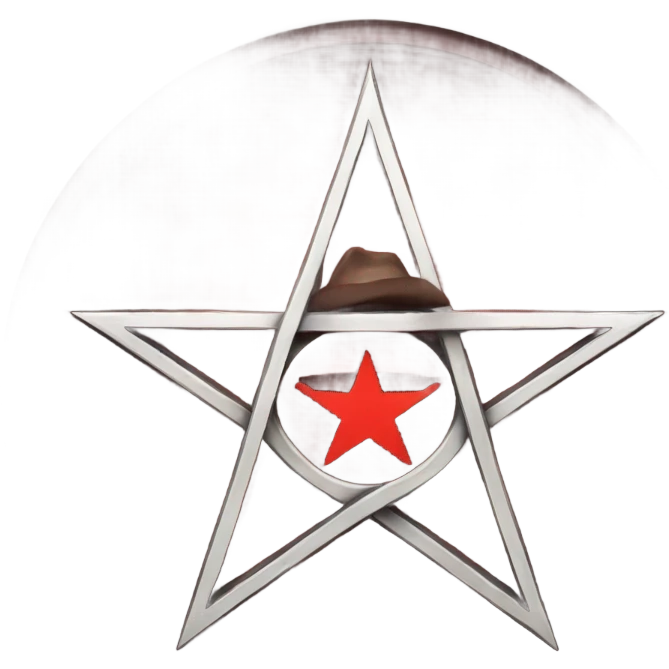a red pentagram like Helsing emoji