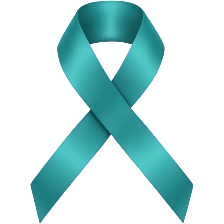 Teal ribbon with You Rock wording emoji