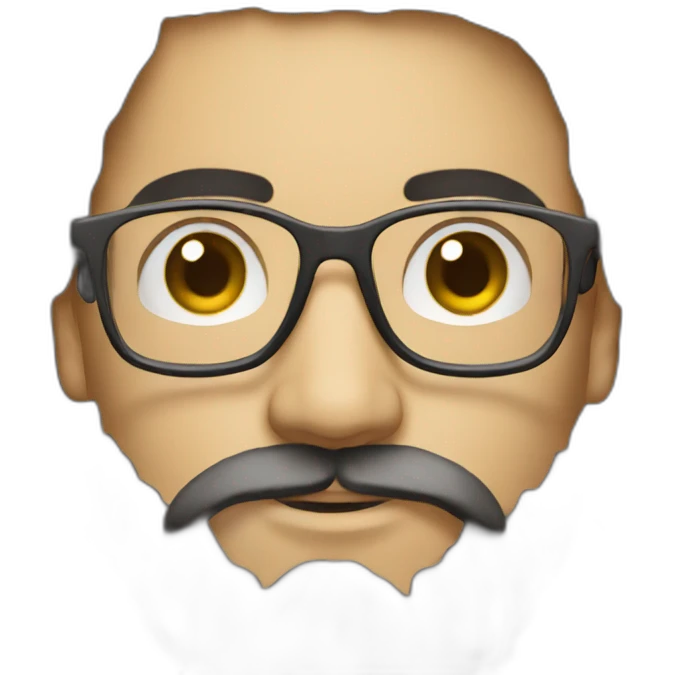 programmer with long beard and glasses emoji