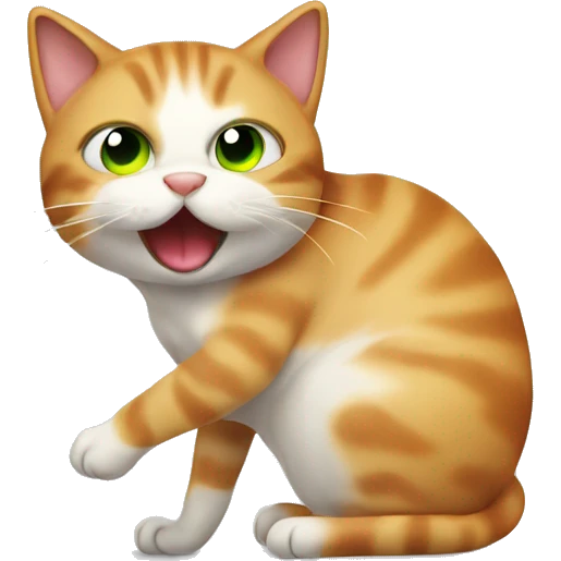 cat farting emoji