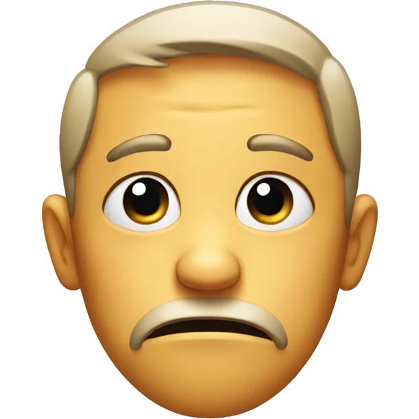 Sad face emoji