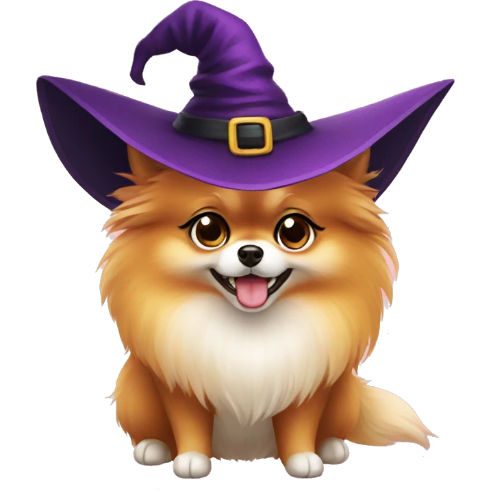 pomeranian WITCH emoji