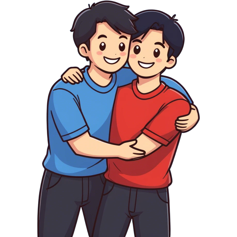 Boy friends  emoji