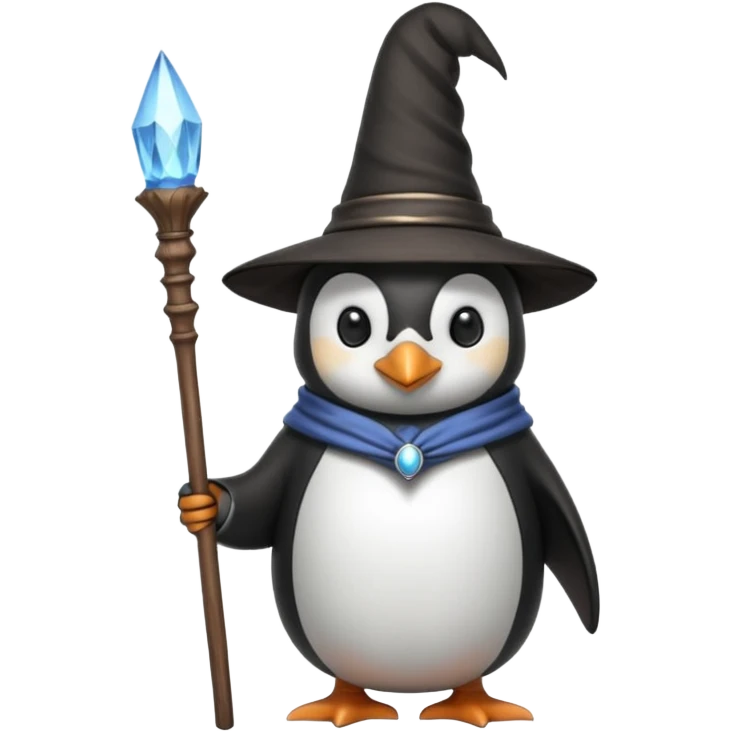 Penguin Wizard emoji