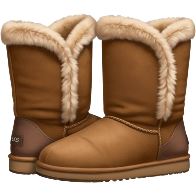 pair of comfy furry low uggs emoji