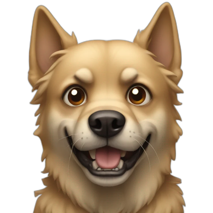 scary dog emoji