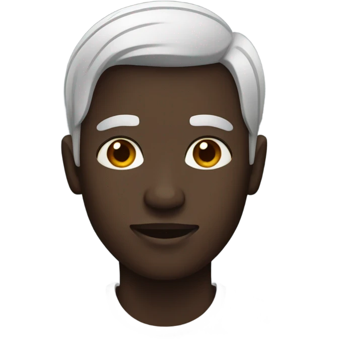 A black person emoji