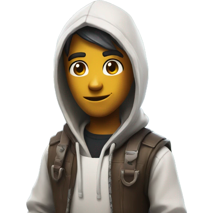 fortnite skin with hoodie emoji