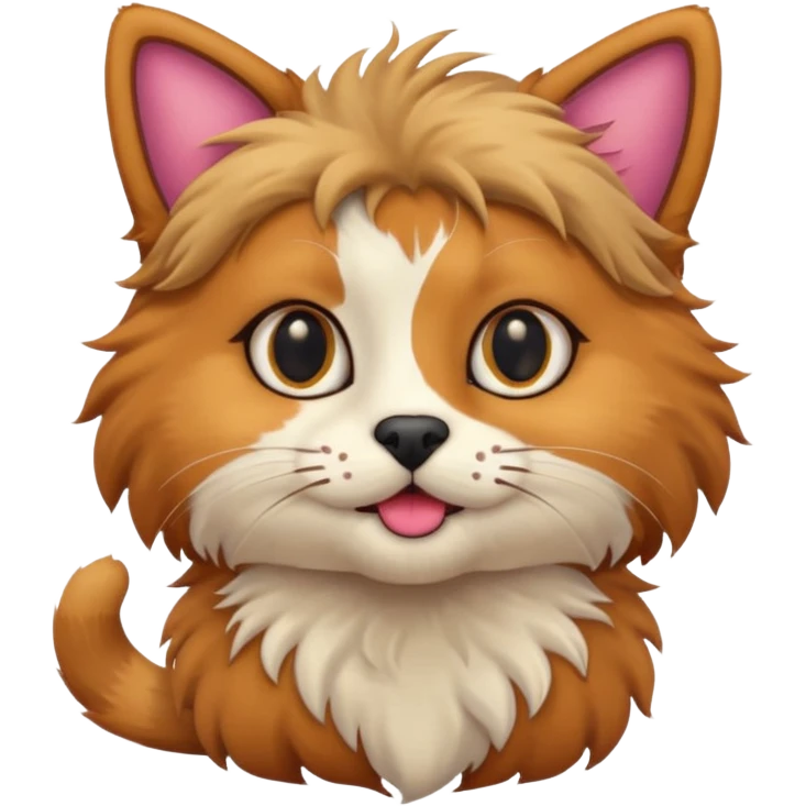 cat and dog one body emoji