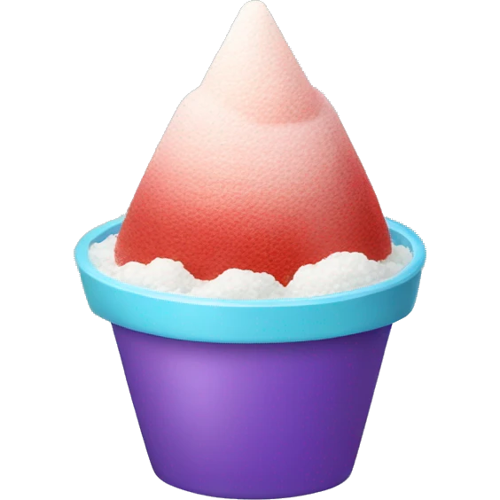 Shaved ice dessert emoji