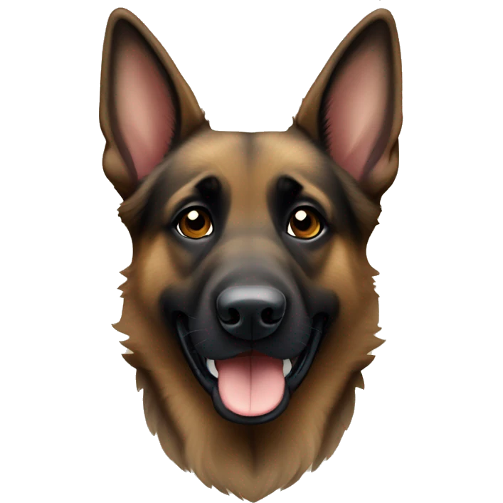 brindle colored german shepherd emoji