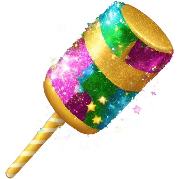 Sparkly party poppers emoji