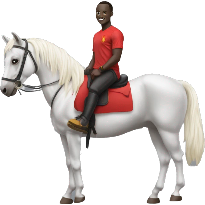 Sadio mané sur un cheval emoji