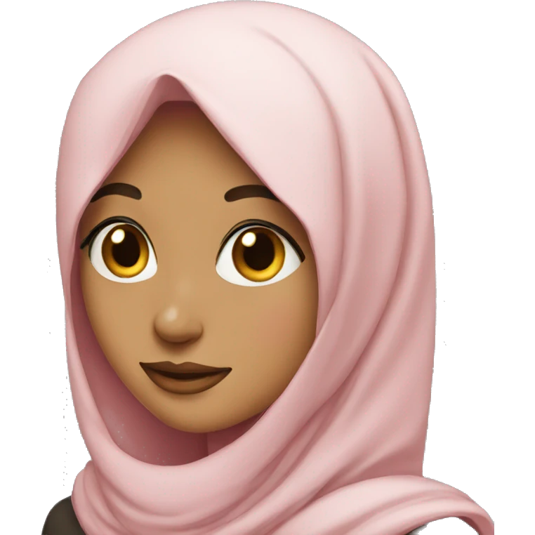 wink hijab girl emoji