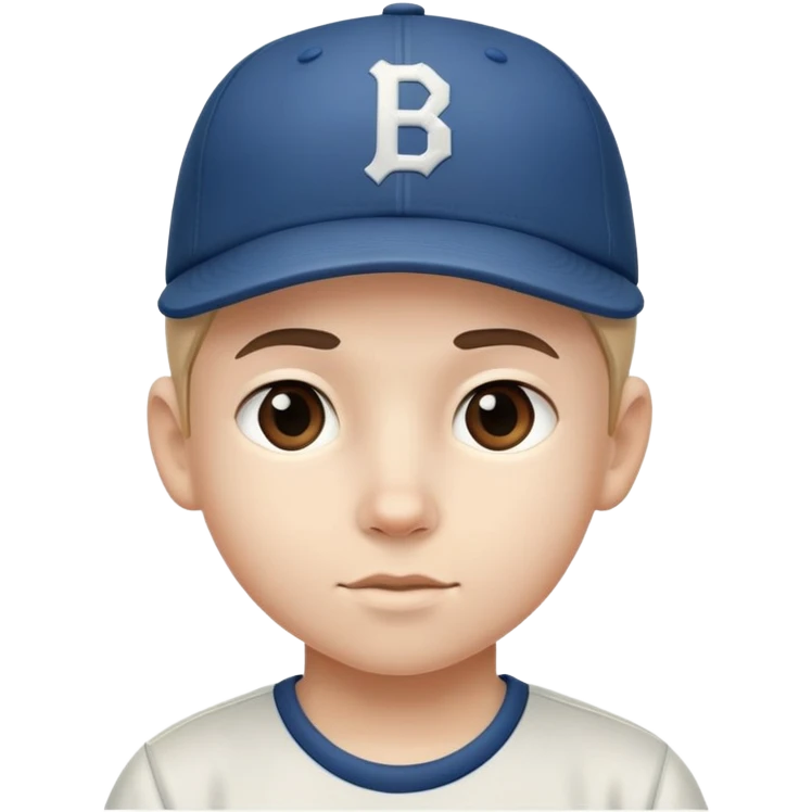 boy wear  backwards baseball cap emoji