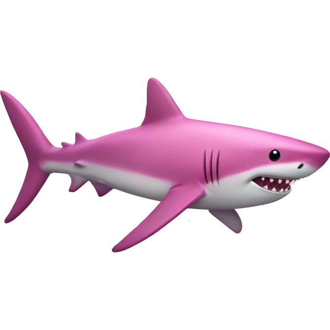 pink shark emoji