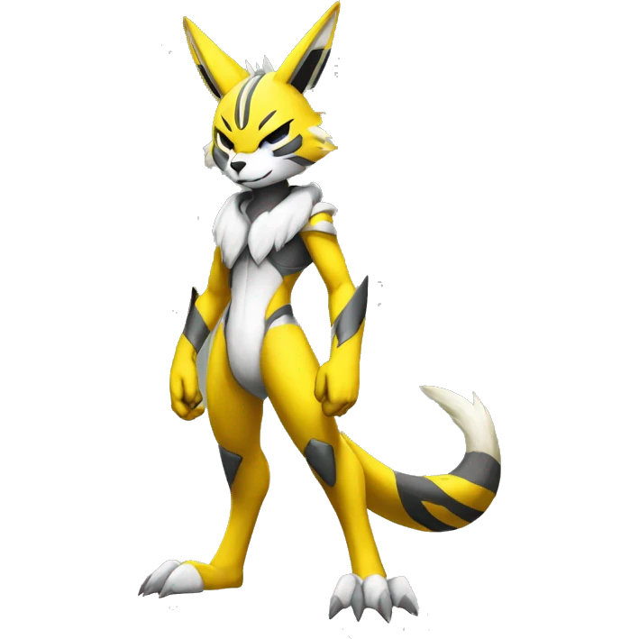 Metabee Renamon Zeraora Full body emoji