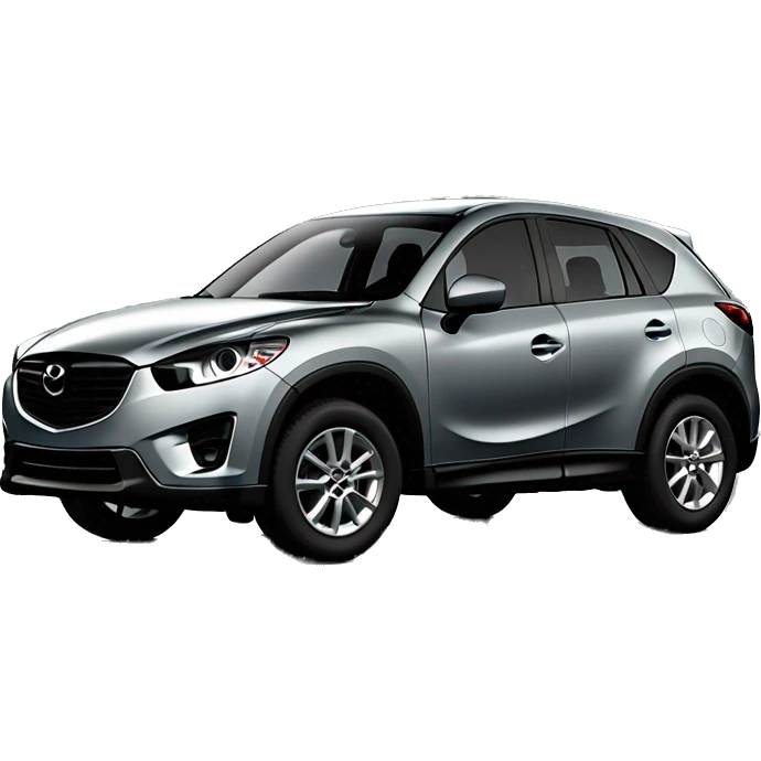 mazda cx5 2024 polymetal grey with black rims flat shading emoji