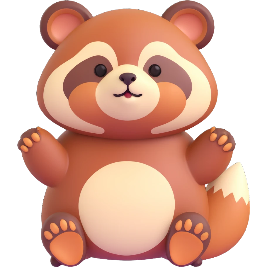 cute tanuki  emoji