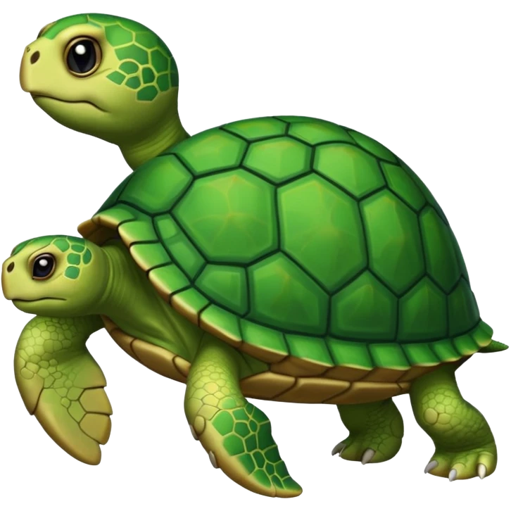 Une tortue avec un très très long cou emoji