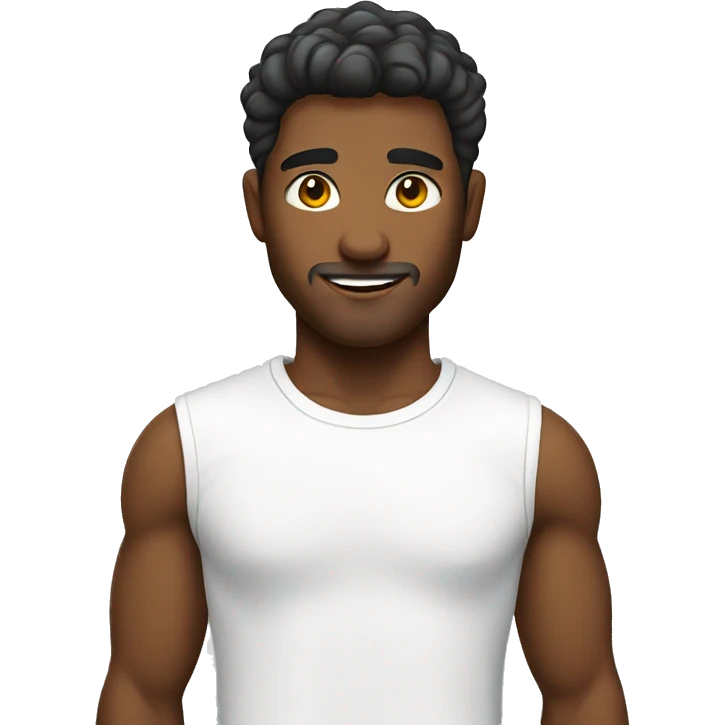 wearing white t shirt emoji