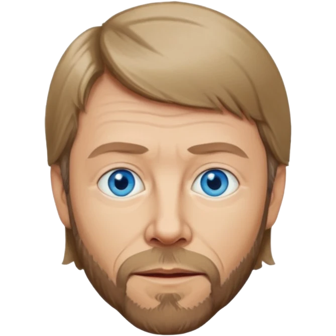 Bjorn Ulvaeus with blue eyes emoji