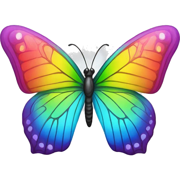 Rainbow butterfly  emoji