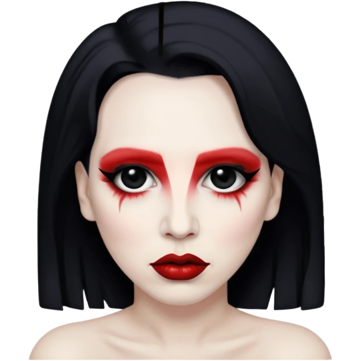Marilyn Manson red emoji