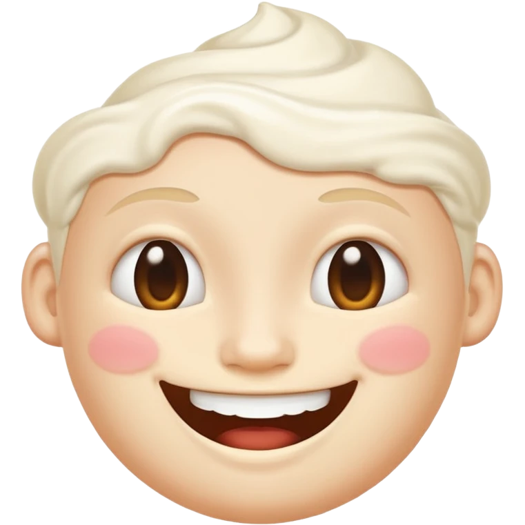 A lot of cream in butt emoji