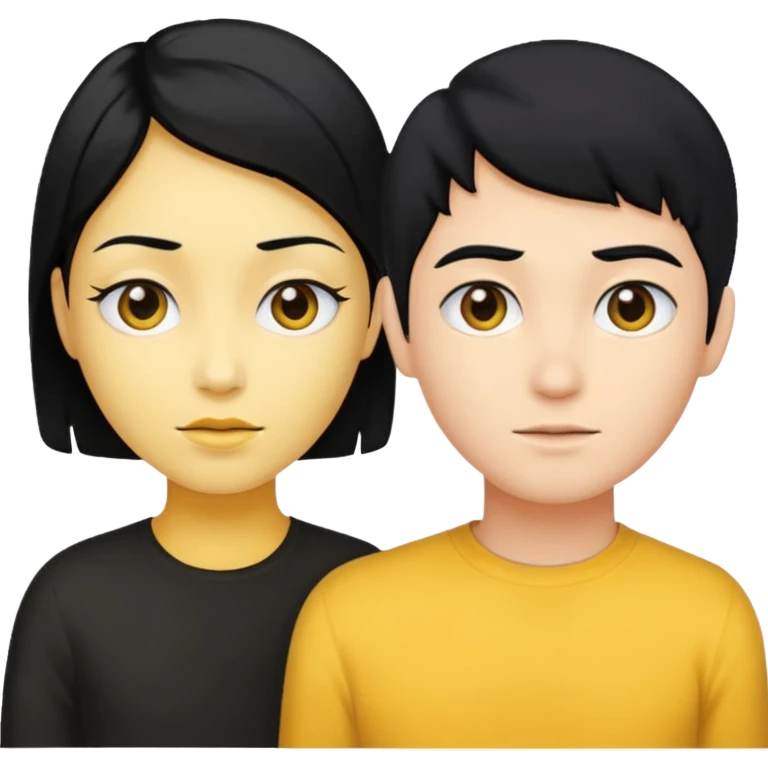 يموجي ينظر إلى يا مين  emoji