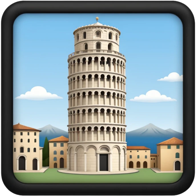 battistero torre di pisa emoji