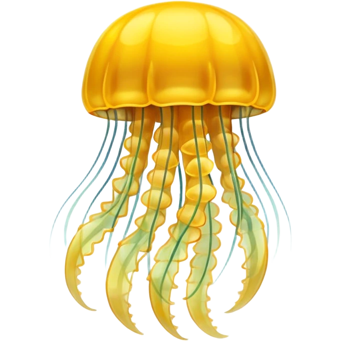 Bright yellow jellyfish  emoji