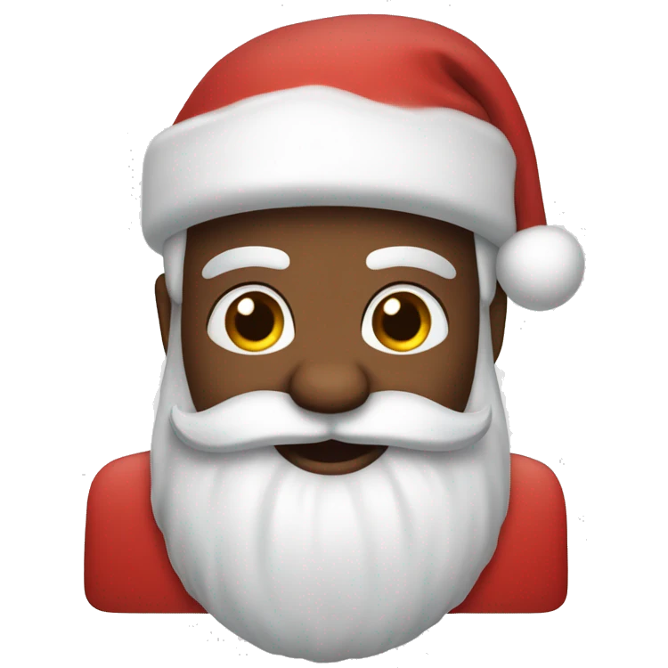 santa and rudolph emoji