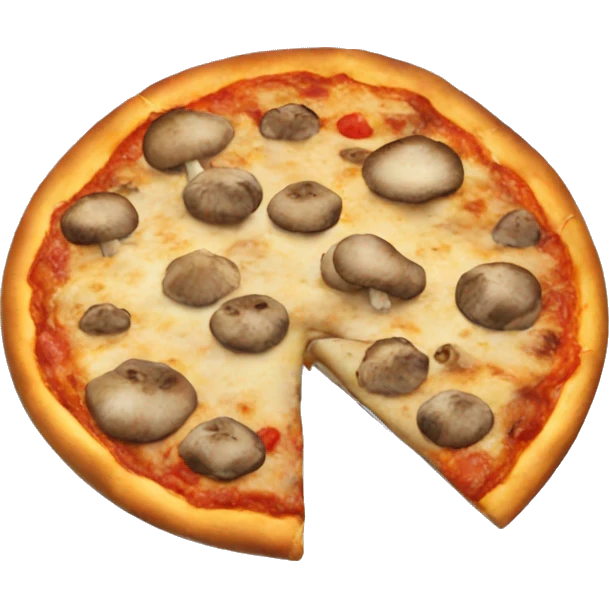 Mushroom pizza emoji
