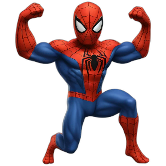 Spiderman musculation emoji