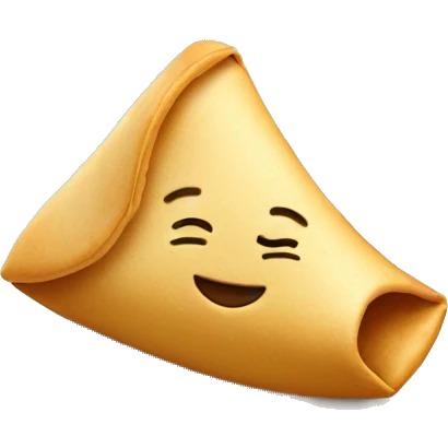 Cute fortune cookie emoji