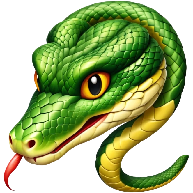 cute snake head emoji