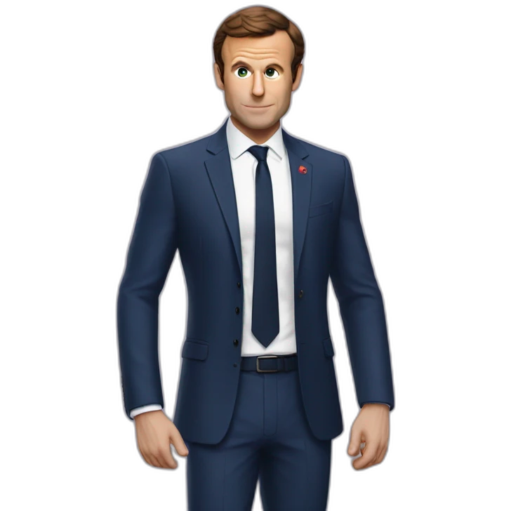 Macron qui est Spider-Man emoji