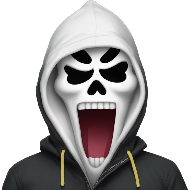 ghostface from scream snowboarding emoji