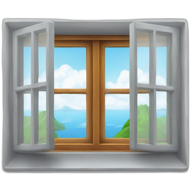 Fenster an einem Flugzeug emoji