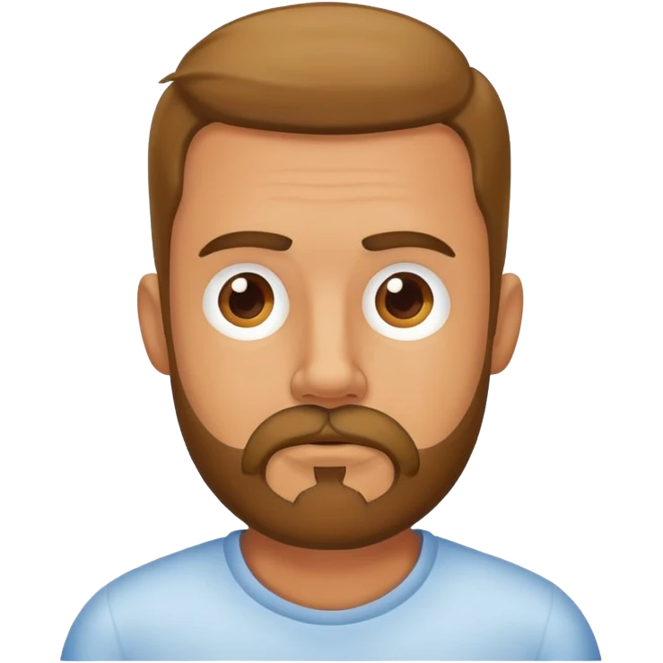 bored head with goatee beard emoji