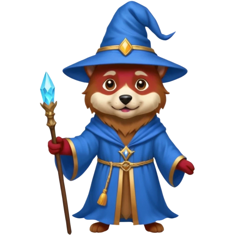 Dog wizard emoji