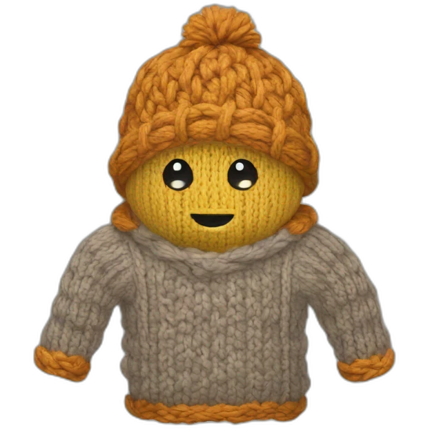 Knitted emoji